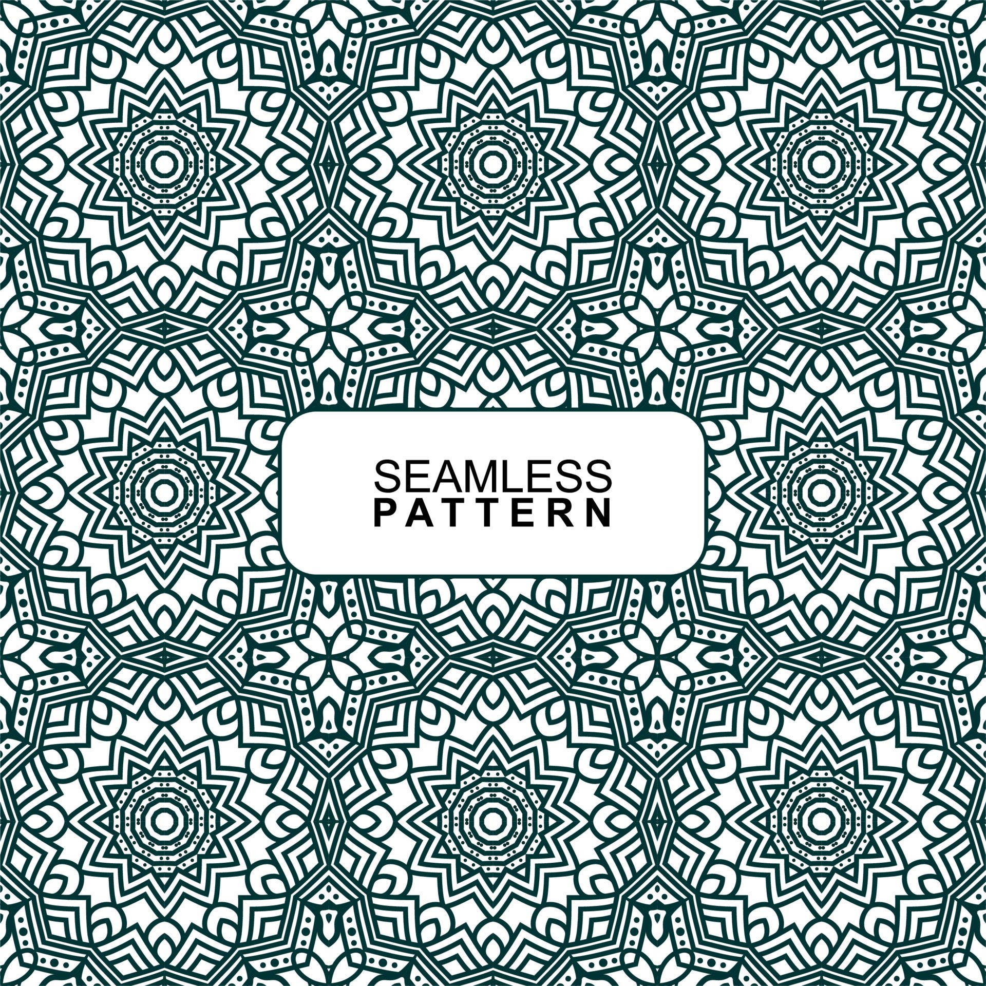 Seamless pattern. Vector Illustration, Mandala. Free Vector and Free SVG