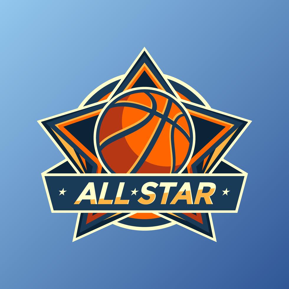 All Star Basketball Logo Vector Stock Free and Free SVG