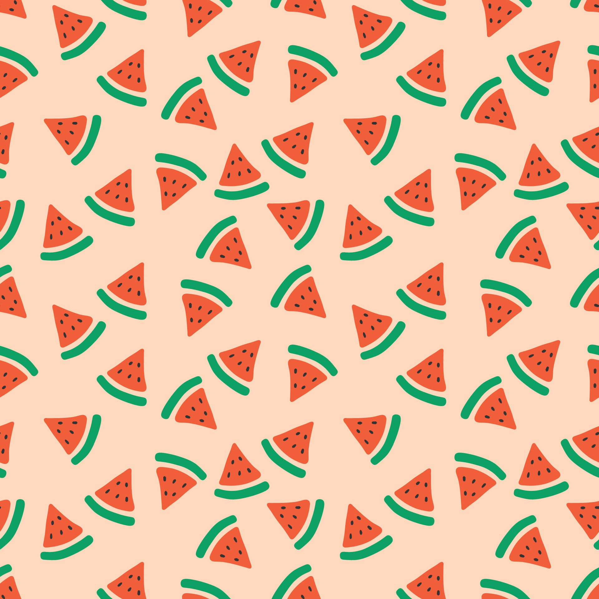 watermelon seamless pattern cartoon collection Free Vector