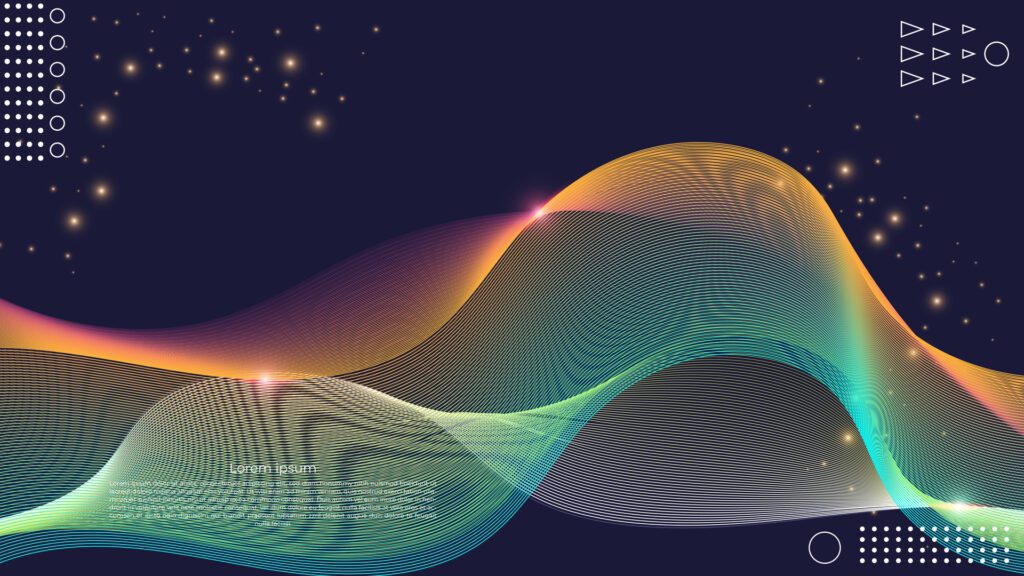 abstract line wave background design Free Vector