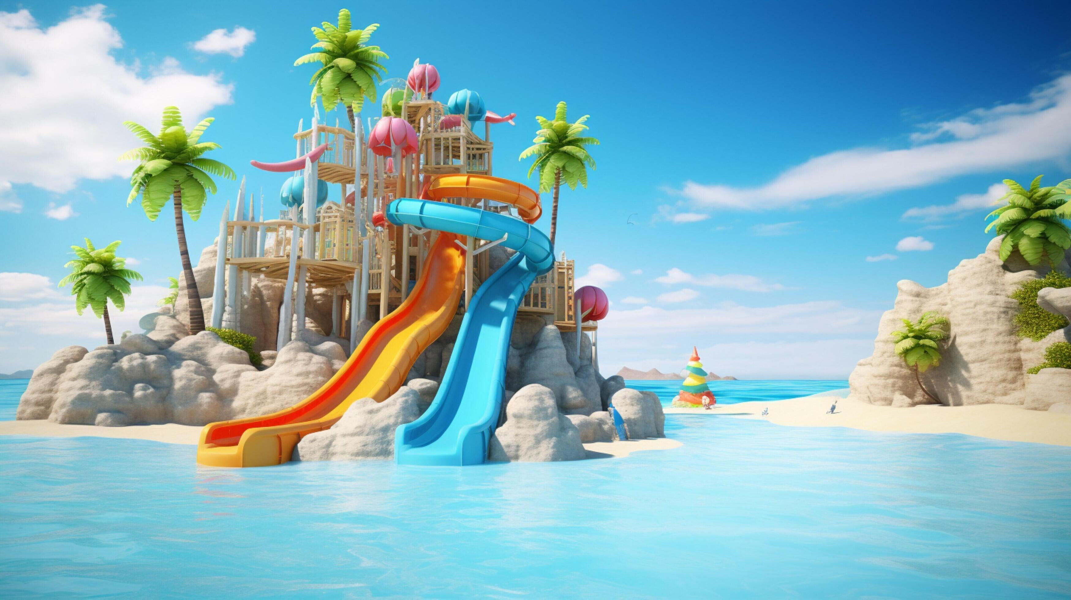 AI generated Perfect for summer water play and family fun design Stock Free