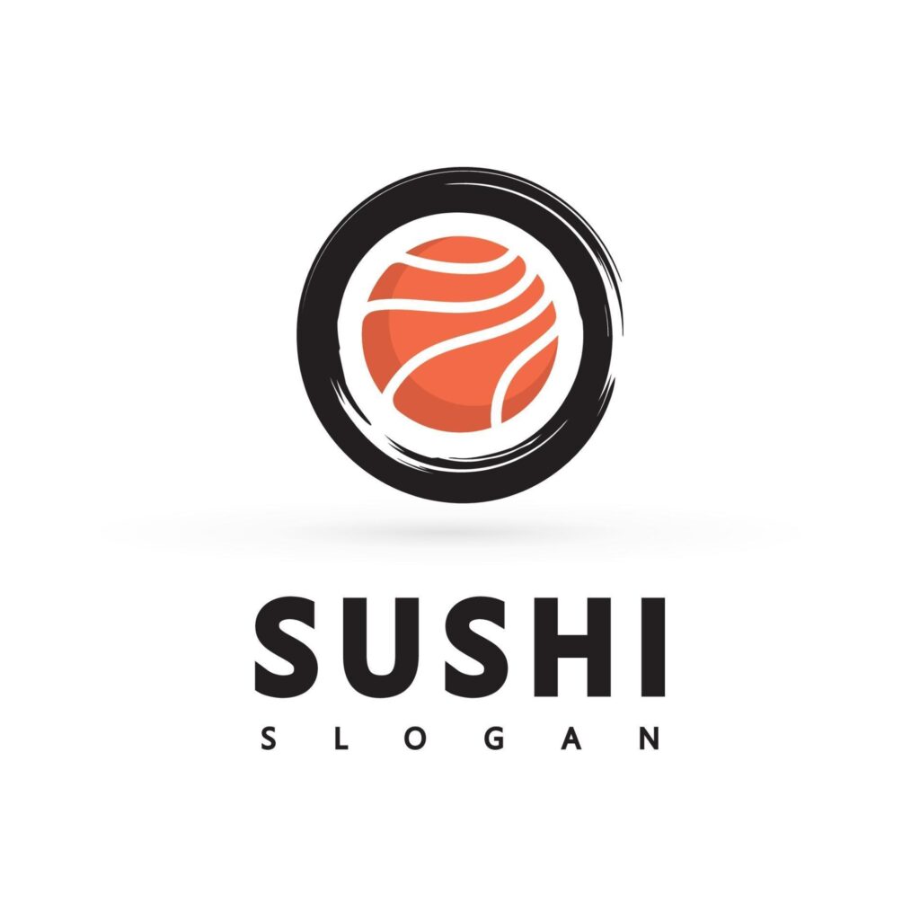 Logo Icon Vector Icon Style Bar or Shop, Sushi Stock Free