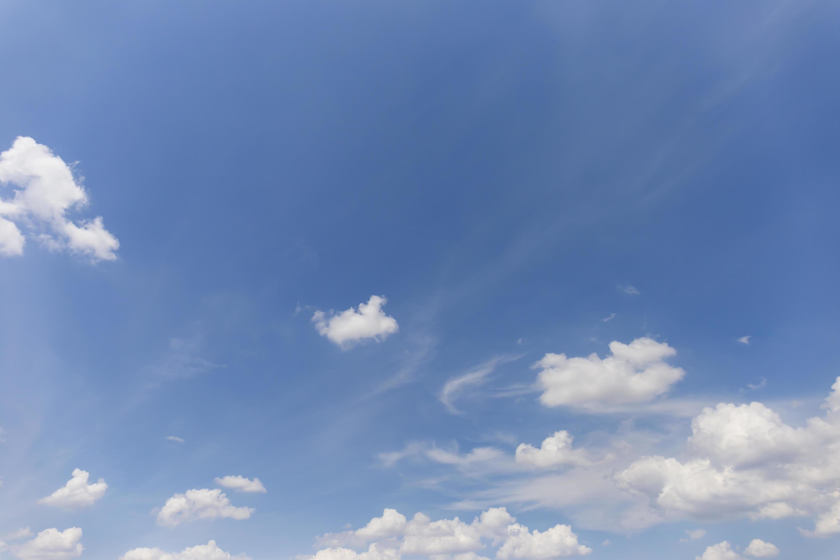 Blue sky background with clouds’ natural background. Stock Free