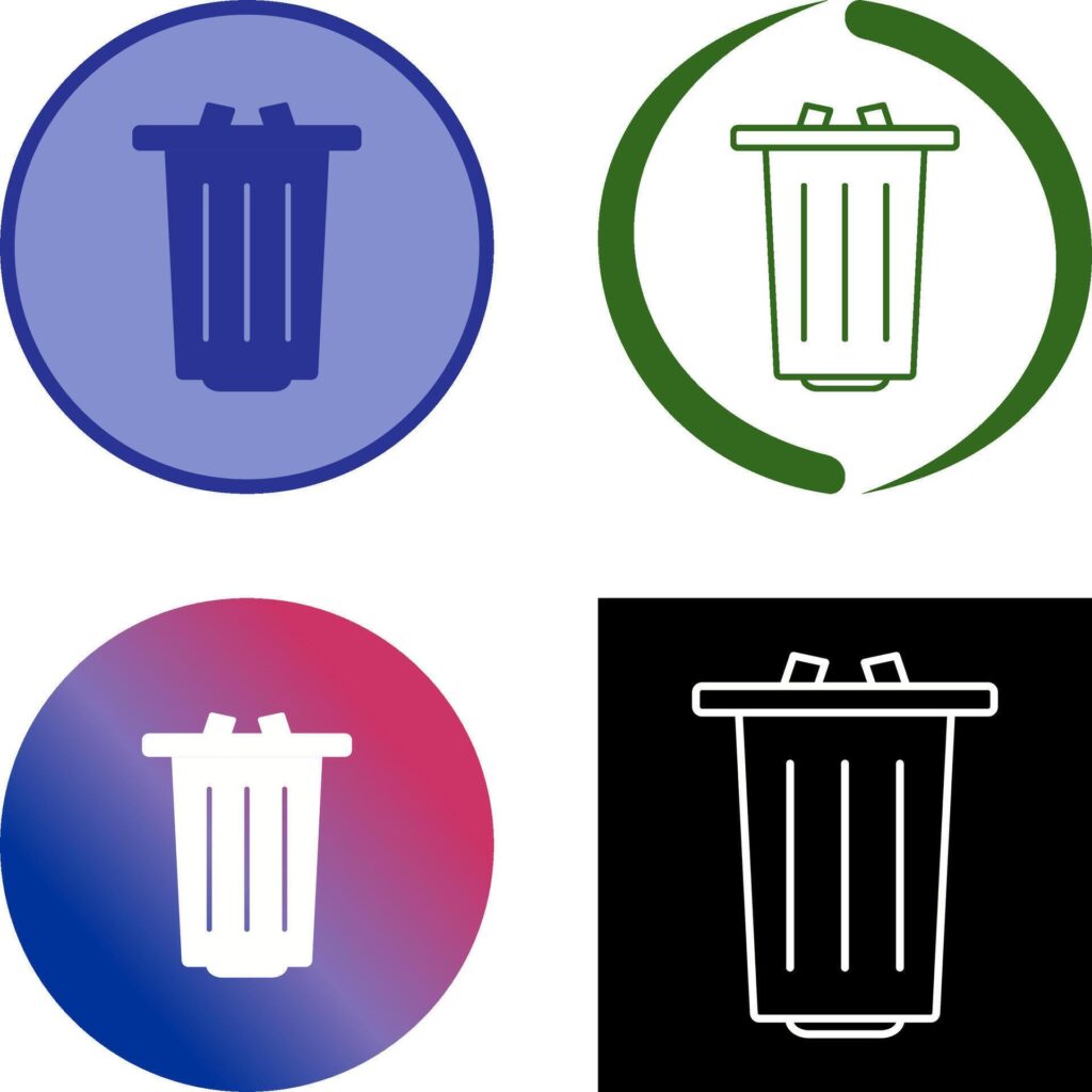 Garbage Icon Design Stock Free