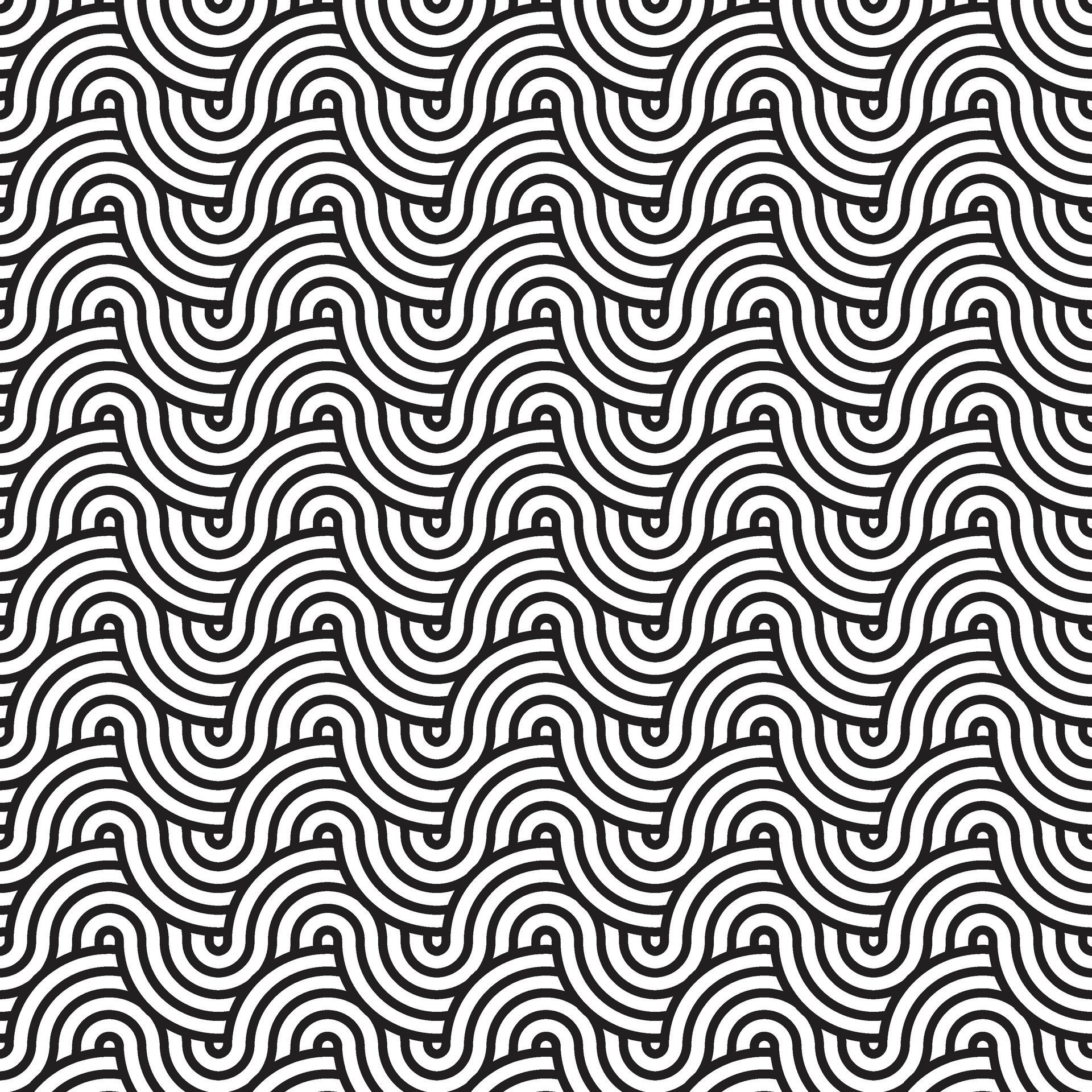 Simple vector pattern illustration , black and white Free Vector