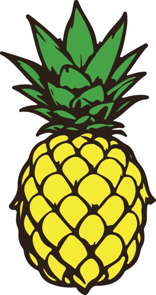 Illustration of Pineapple Fruit Free Vector