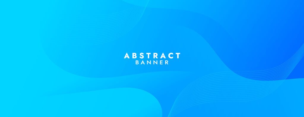 Abstract Blue Fluid Wave Banner Template Free Vector