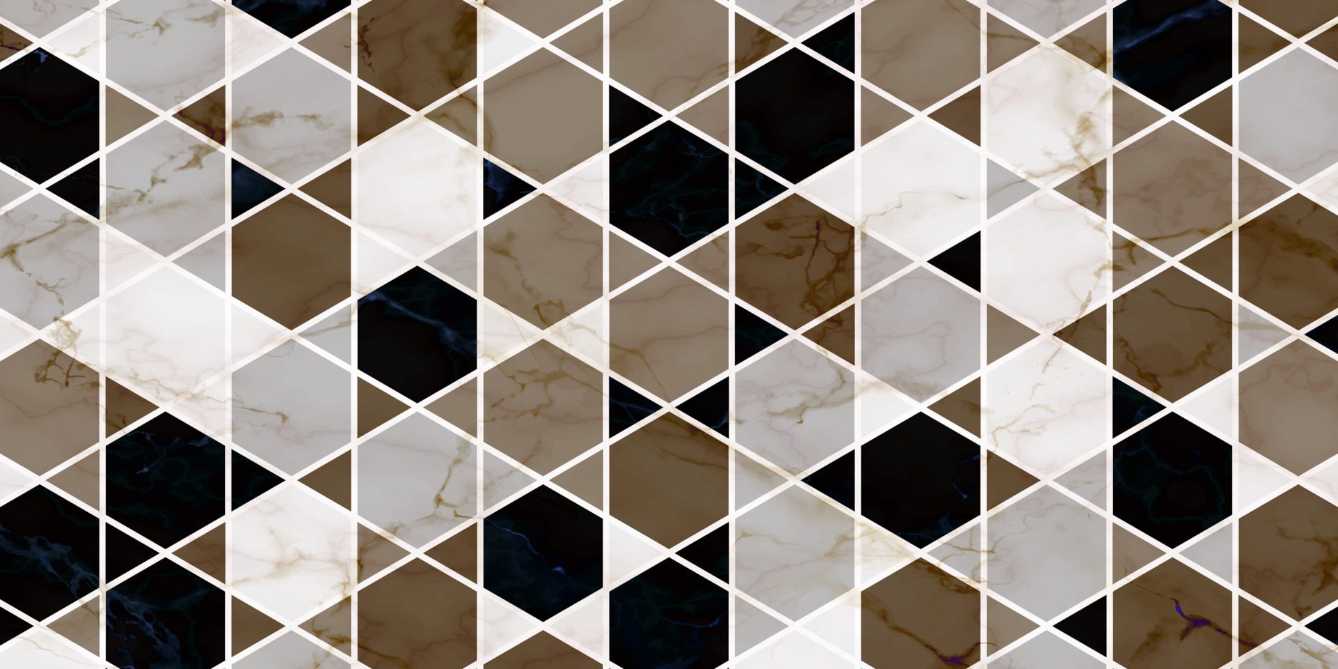 Geometric pattern with polygonal shape and marble texture Free Vector