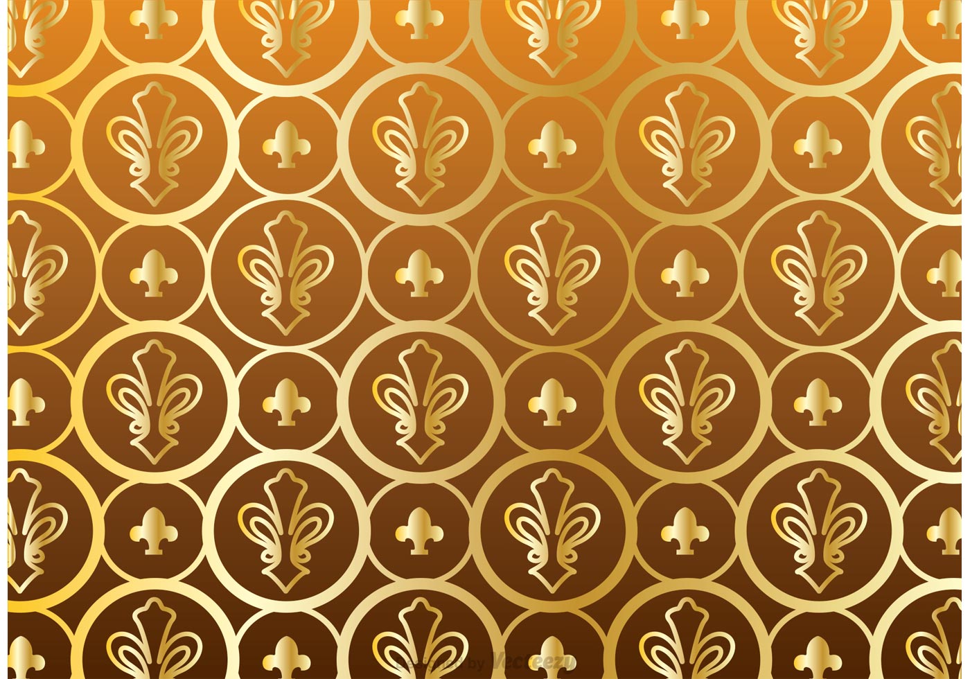 Gold Fleur De Lis Pattern Vector Free Vector and Free SVG