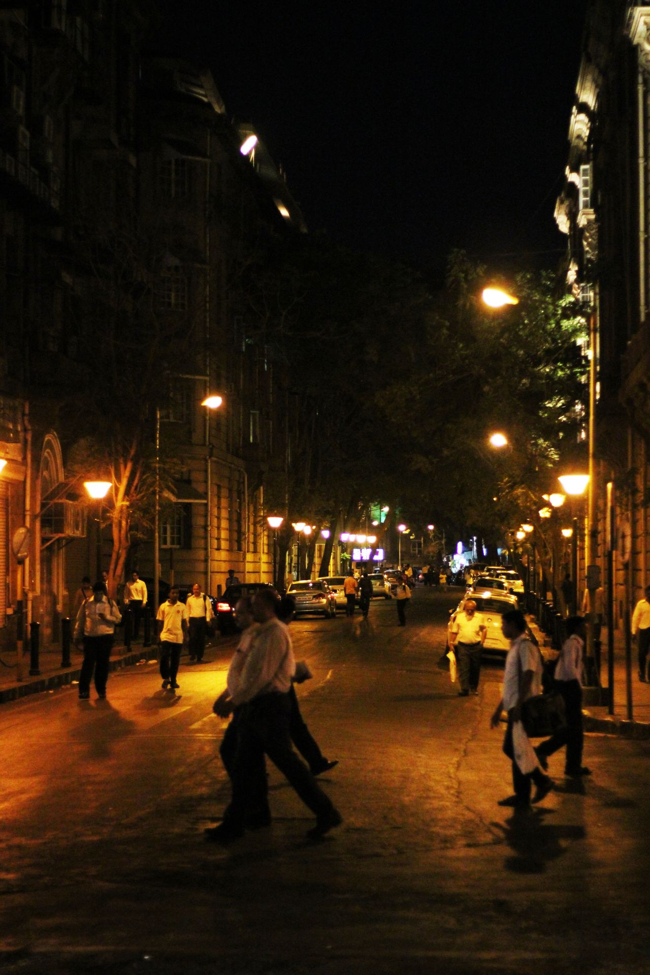 Streets Of Mumbai Night Stock Free