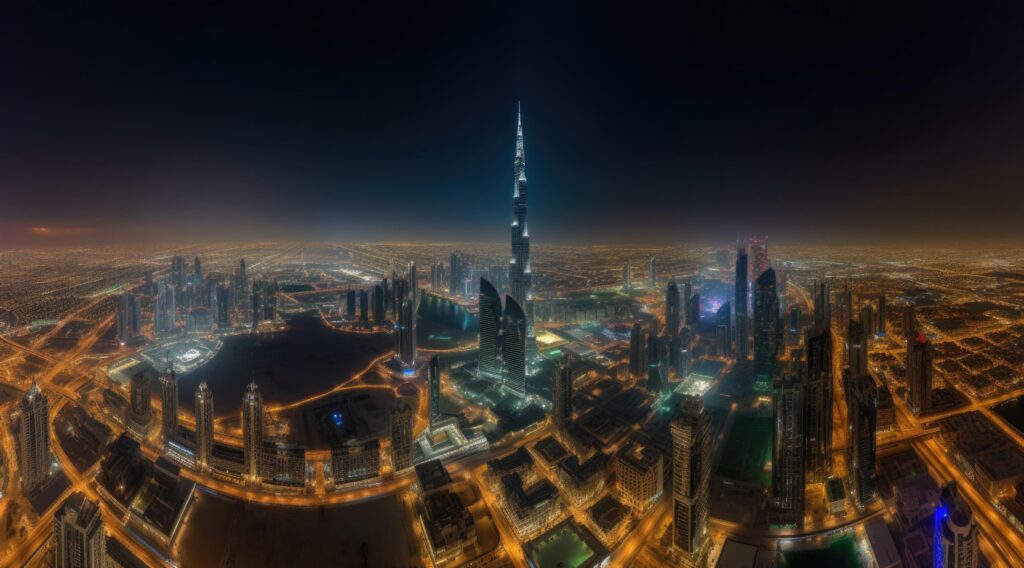 Dubai background. Illustration Stock Free