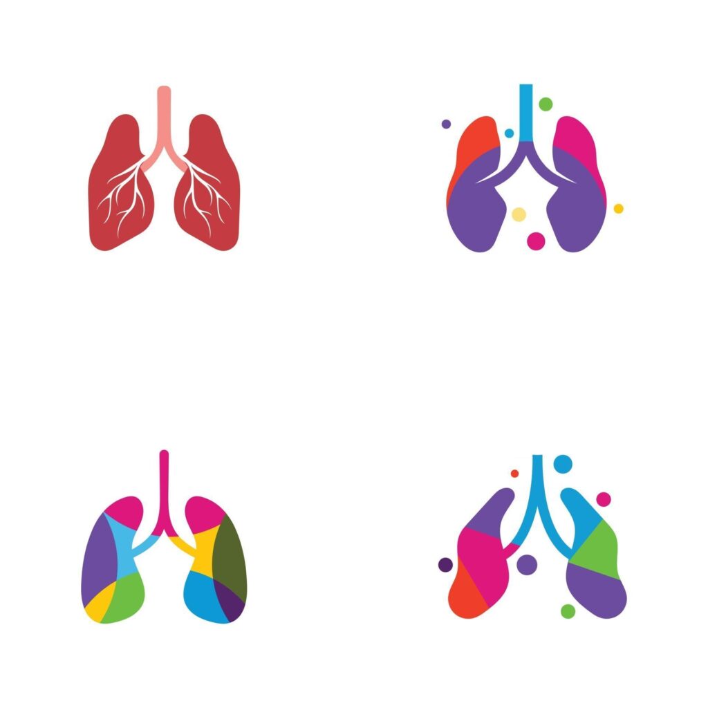 Lungs Care Logo Template Design Vector Lungs health Stock Free