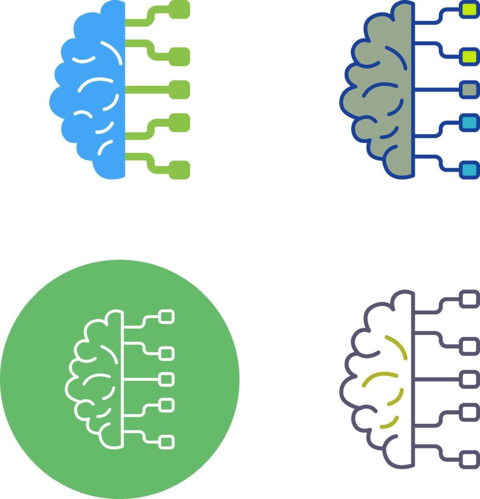 Brain Icon Design Stock Free