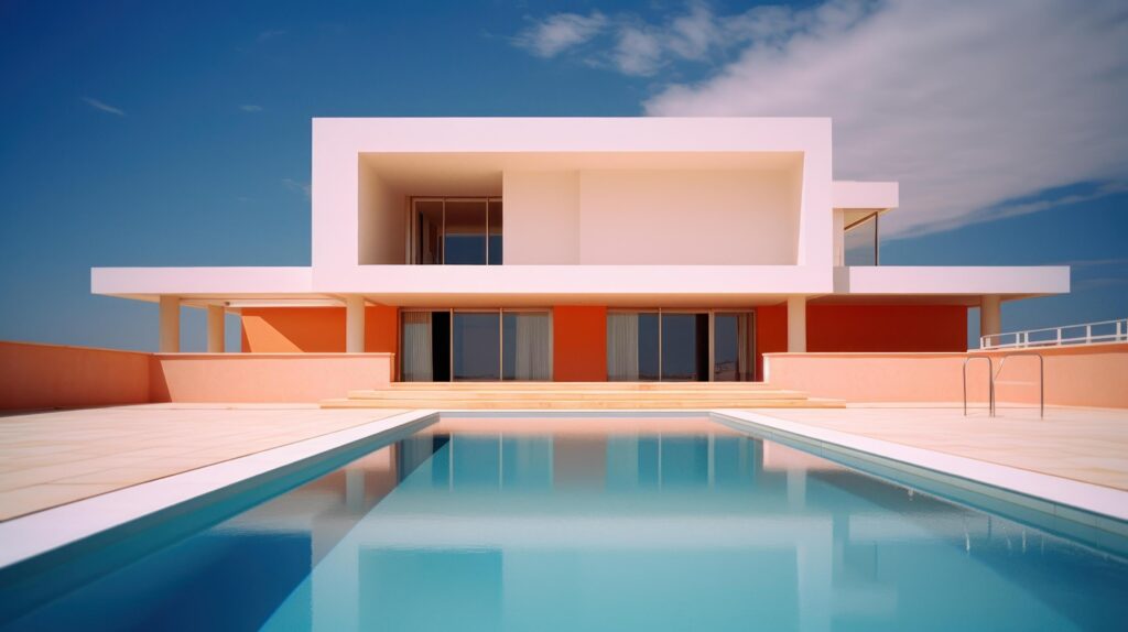 Modern villa. Illustration Stock Free