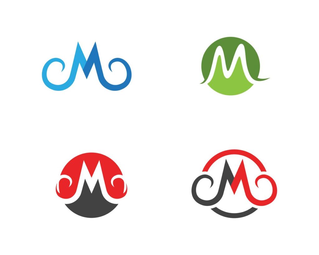 M Letter Logo Business set Stock Free