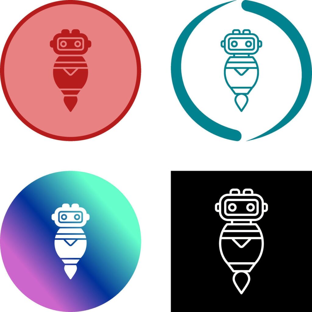 Robot Icon Design Stock Free