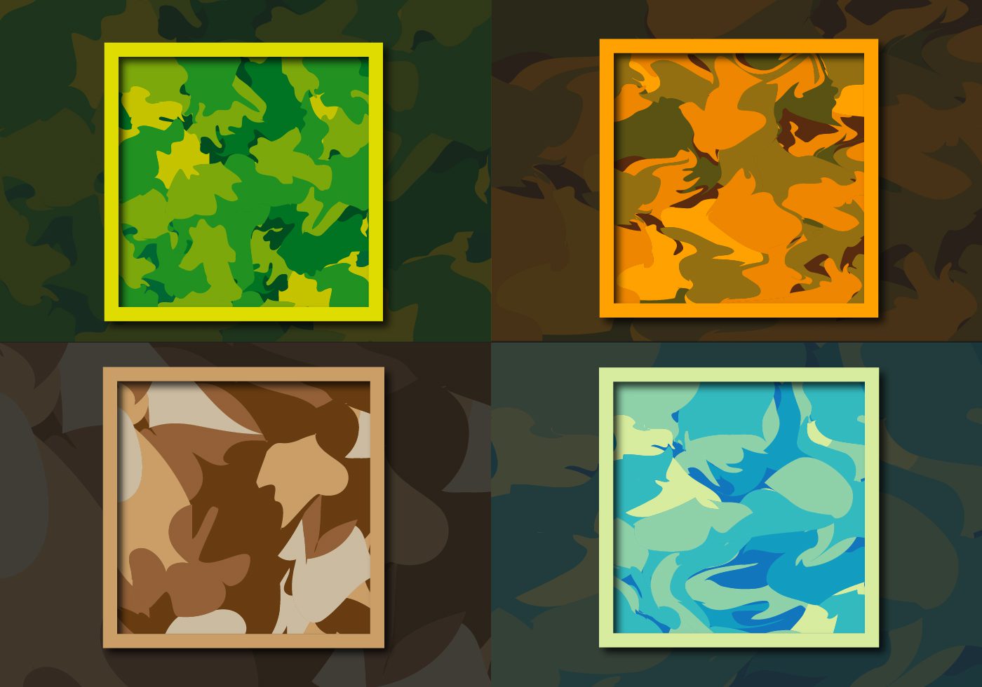 Multicam Camouflage Pattern Background Free Vector and Free SVG