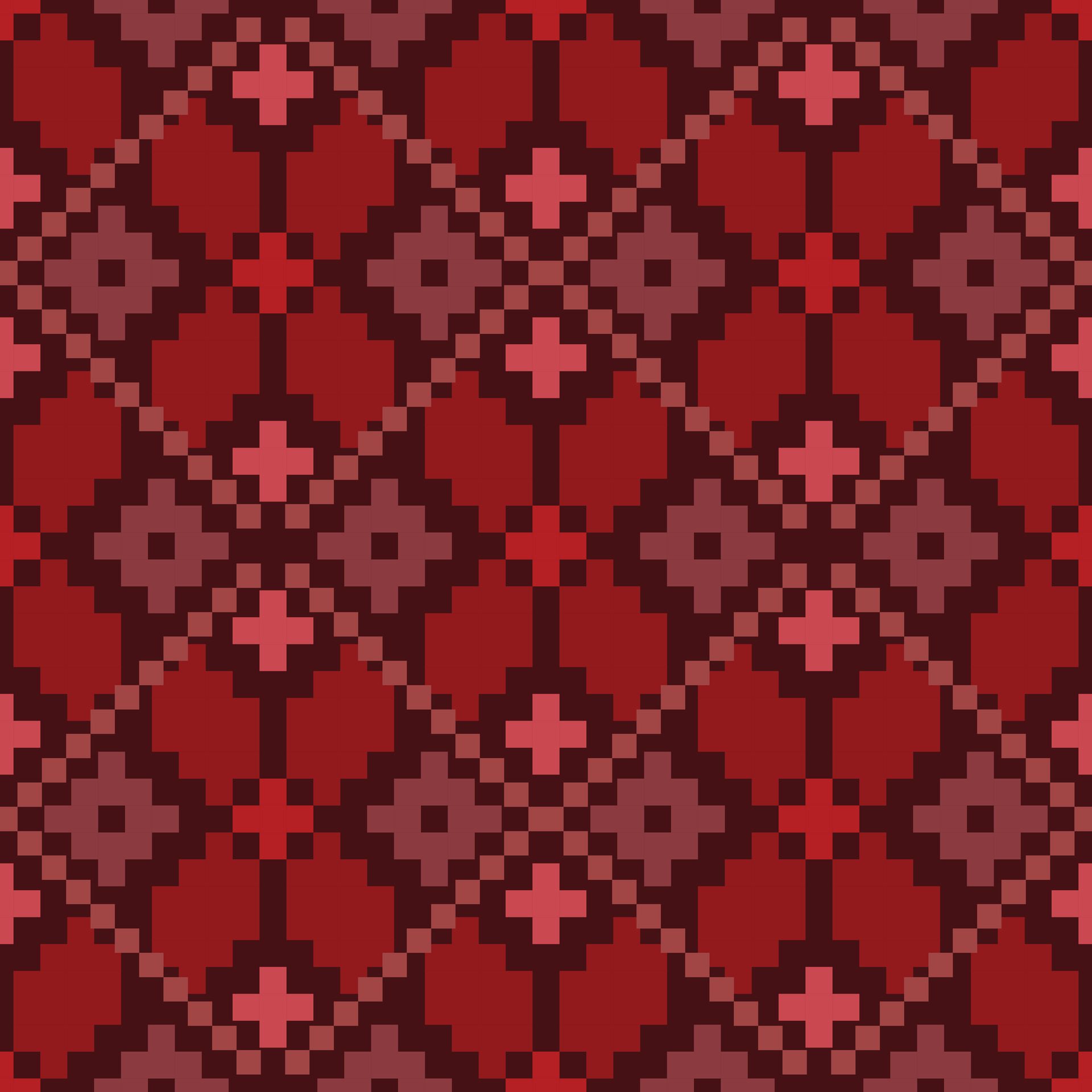 Dark red pixel seamless pattern fabric Free Vector