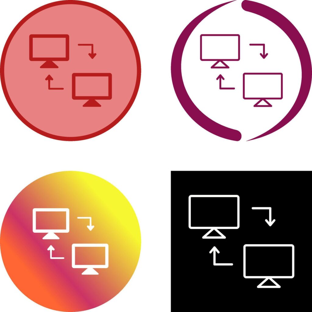 Sharing Systems Icon Design Stock Free