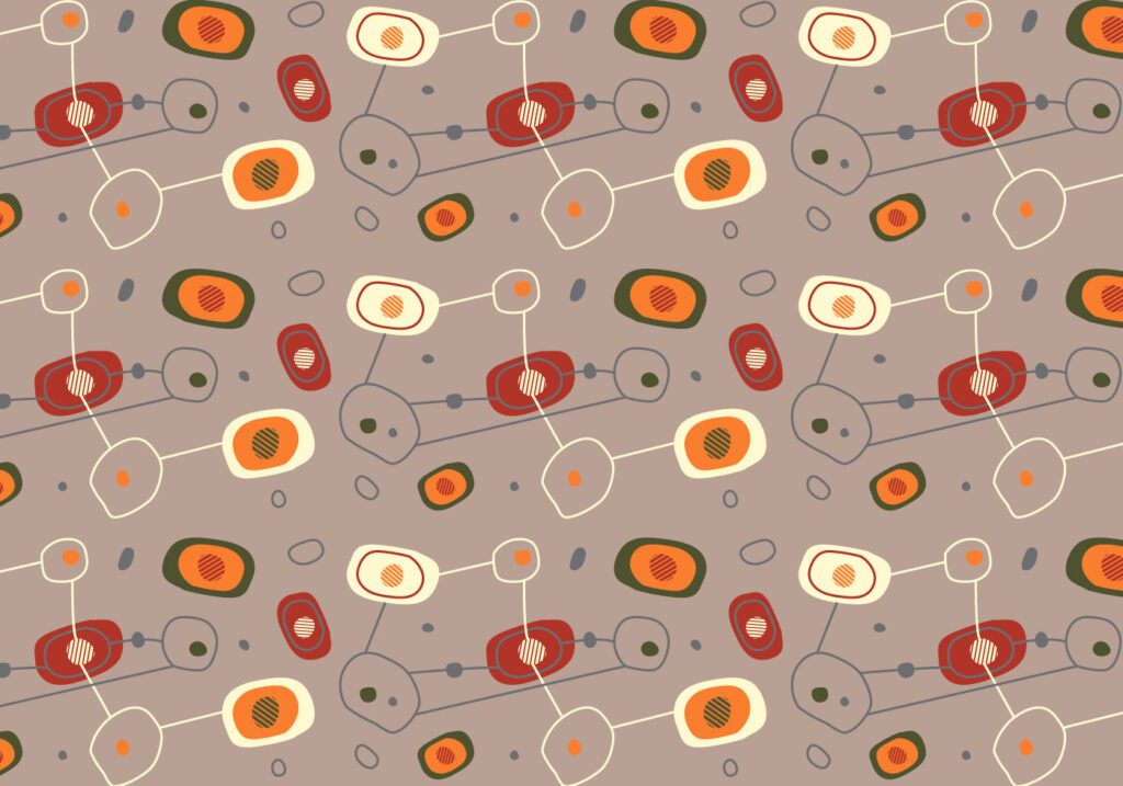 Free Mid Century Vector Pattern 2 Free Vector and Free SVG