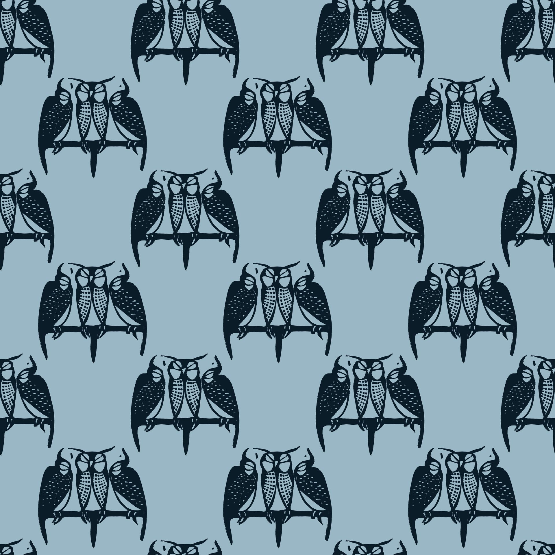 Sleep Little Owl Seamless Pattern Design Free Vector