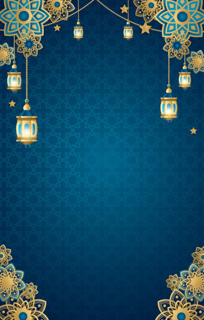 islamic celebration vertical background Free Vector