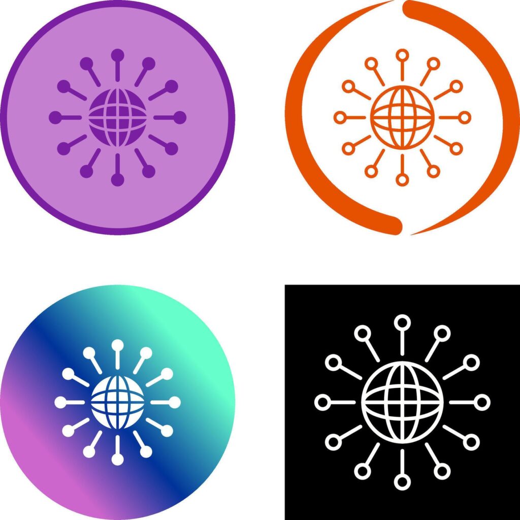 Networking Icon Design Stock Free