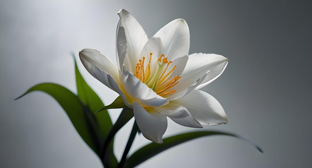 Lily flowers with beautiful blur background Stock Free