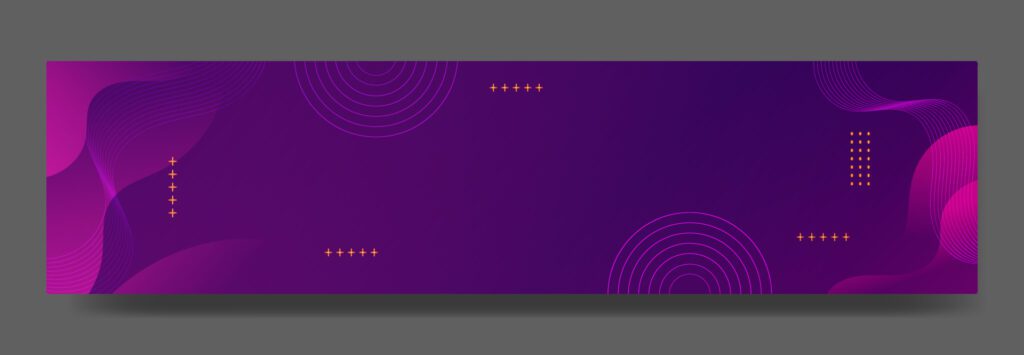 Abstract Violet Fluid Wave Banner Template Free Vector