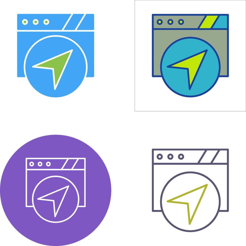 Navigation Icon Design Stock Free