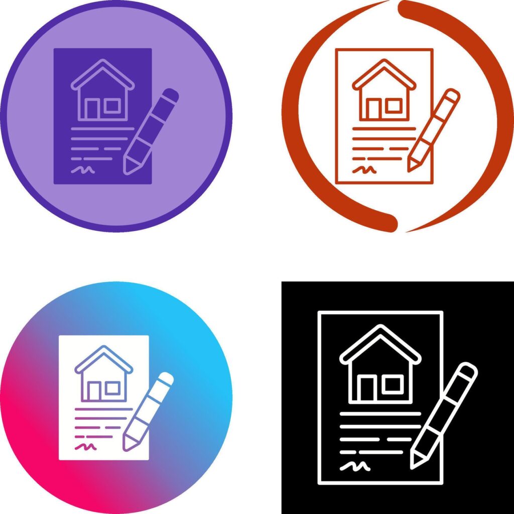 Contract Icon Design Stock Free