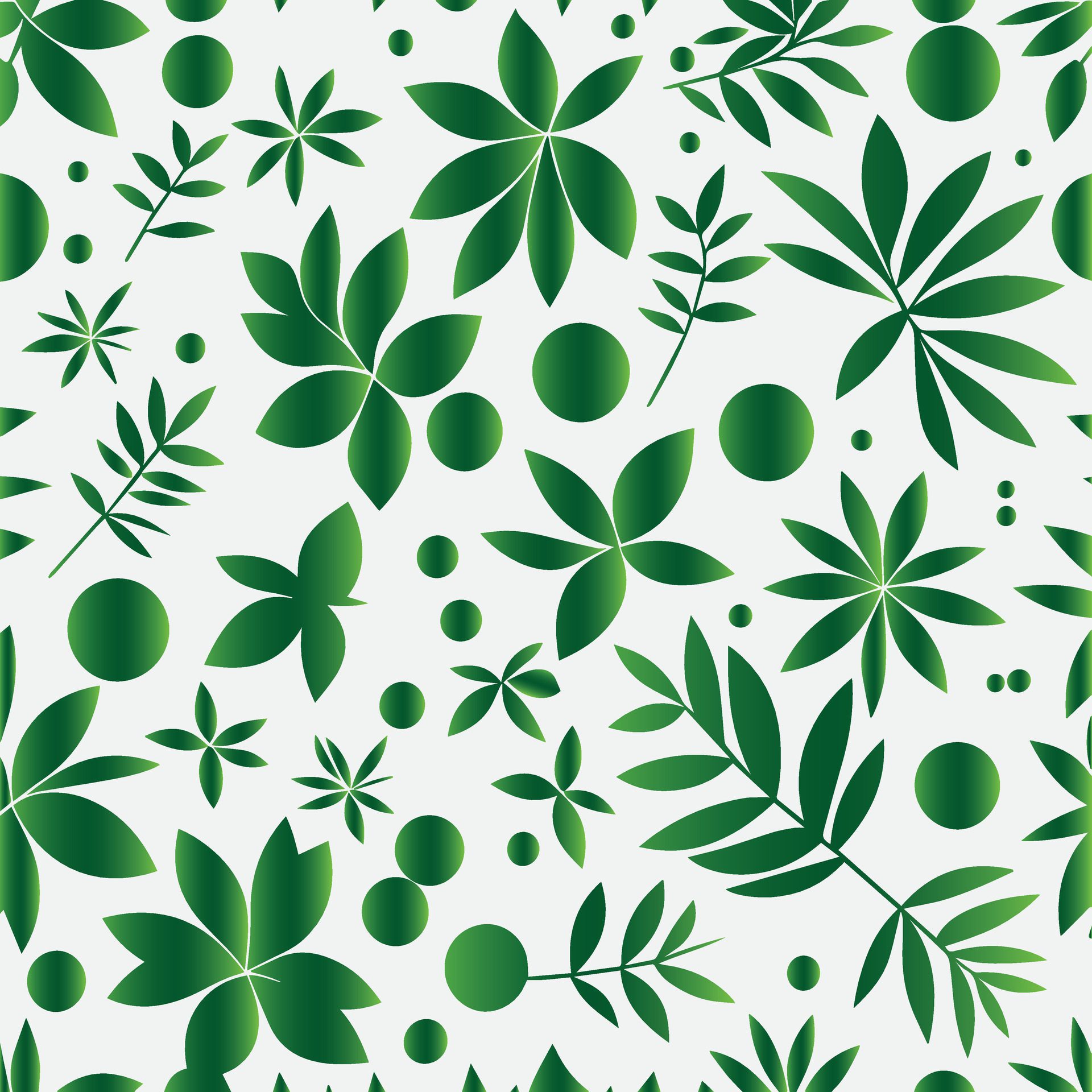 Leaves pattern green pattern Free Vector and Free SVG