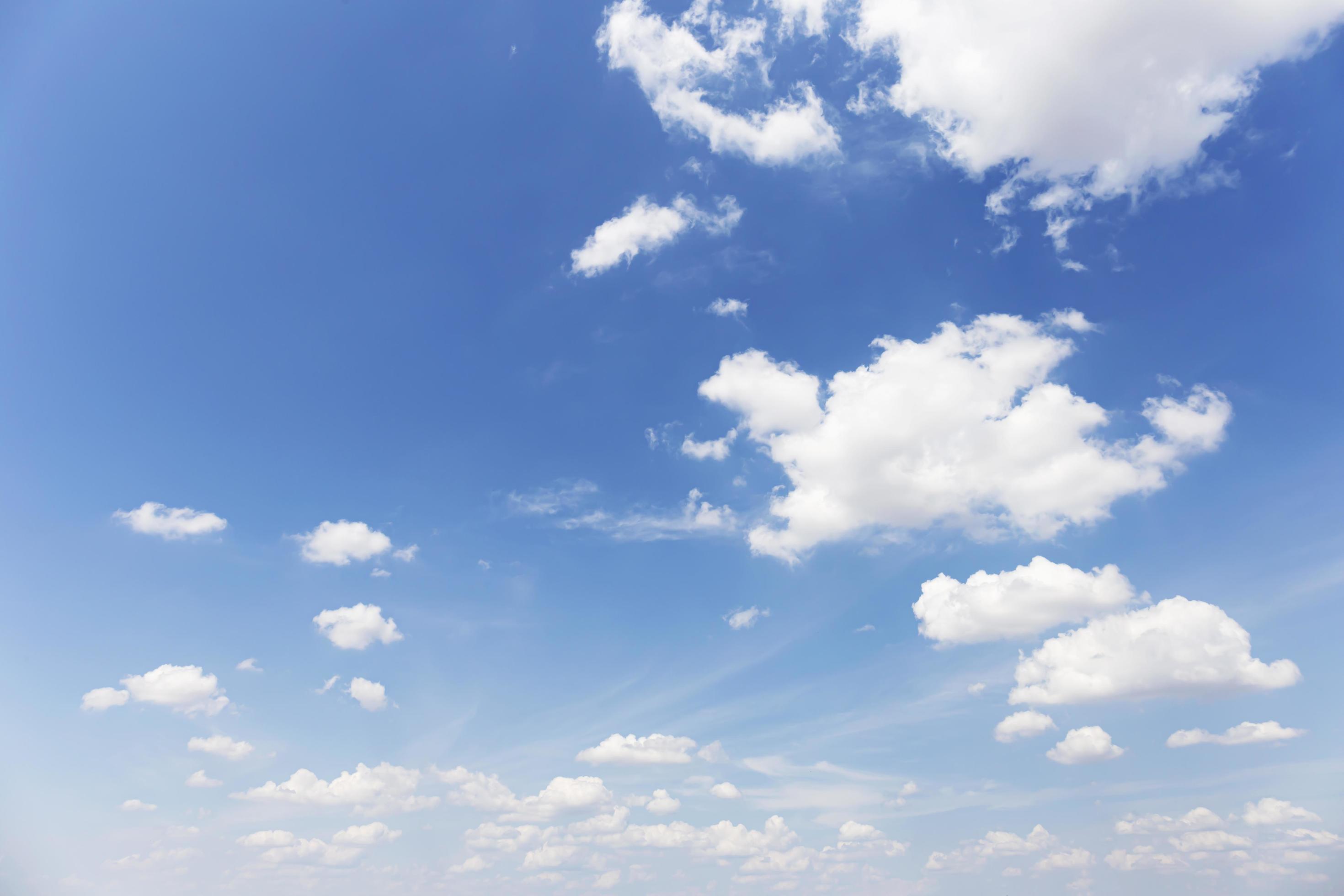 Blue sky background with clouds’ natural background. Stock Free