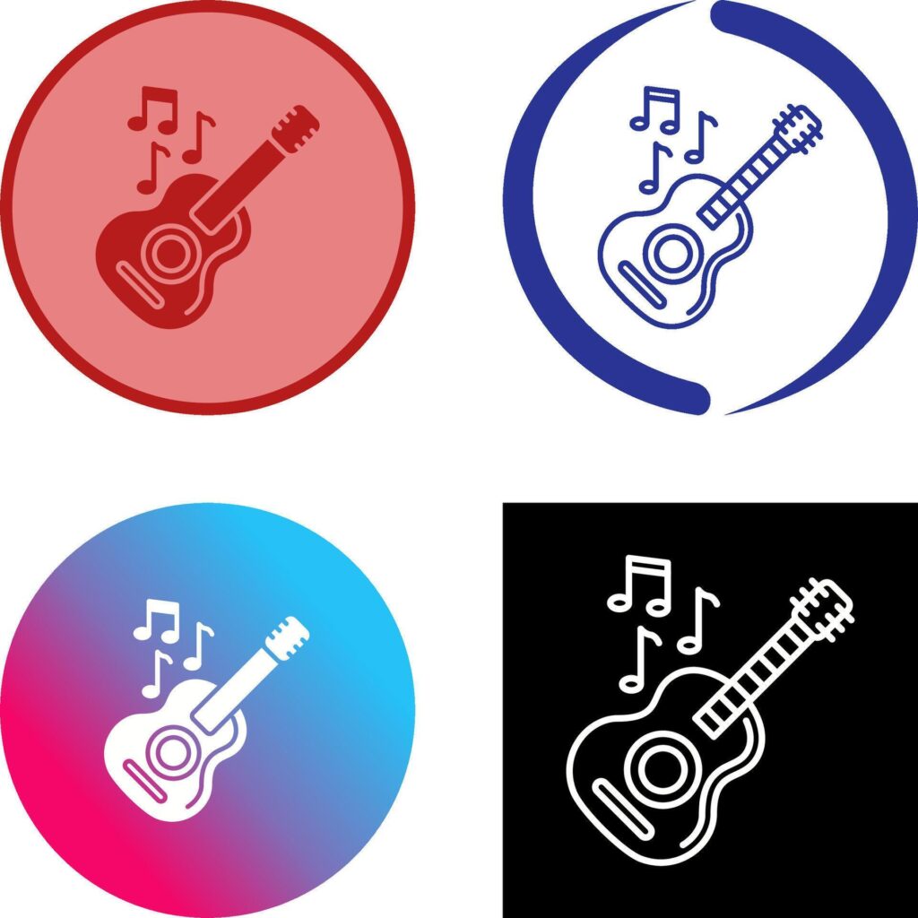 Guitar Icon Design Stock Free