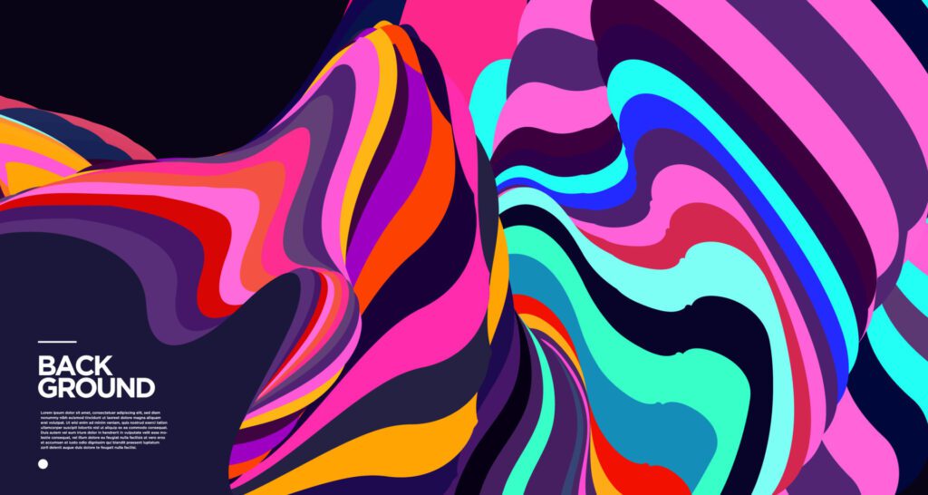 Vector colorful abstract fluid background for banner template Free Vector and Free SVG