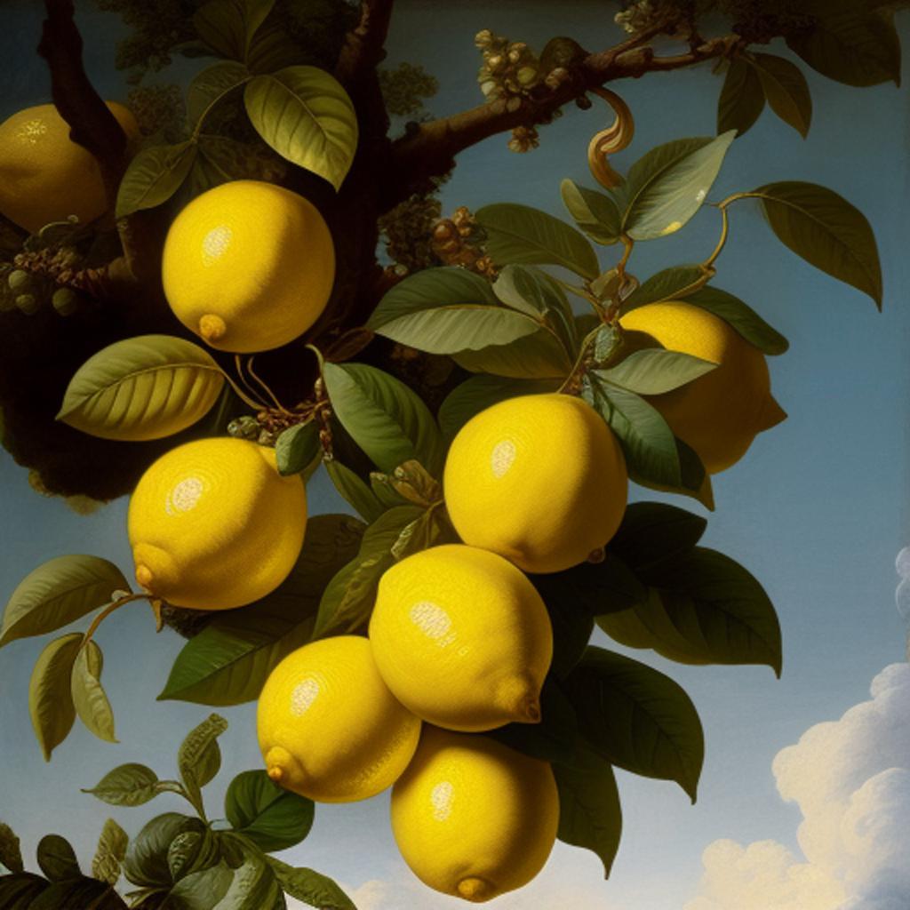 Lemon tree water by by @ai_generated