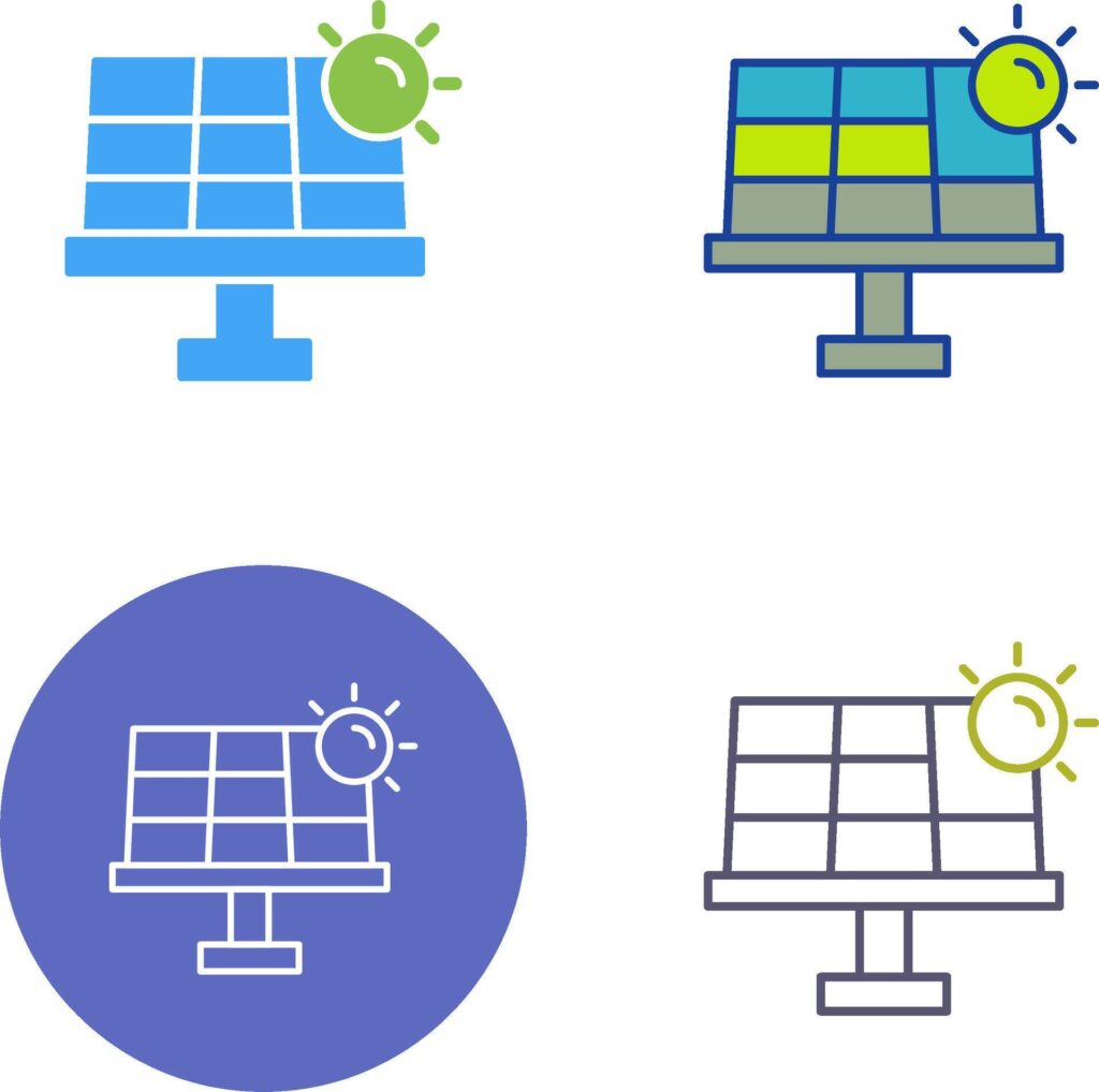 Solar Energy Icon Design Stock Free