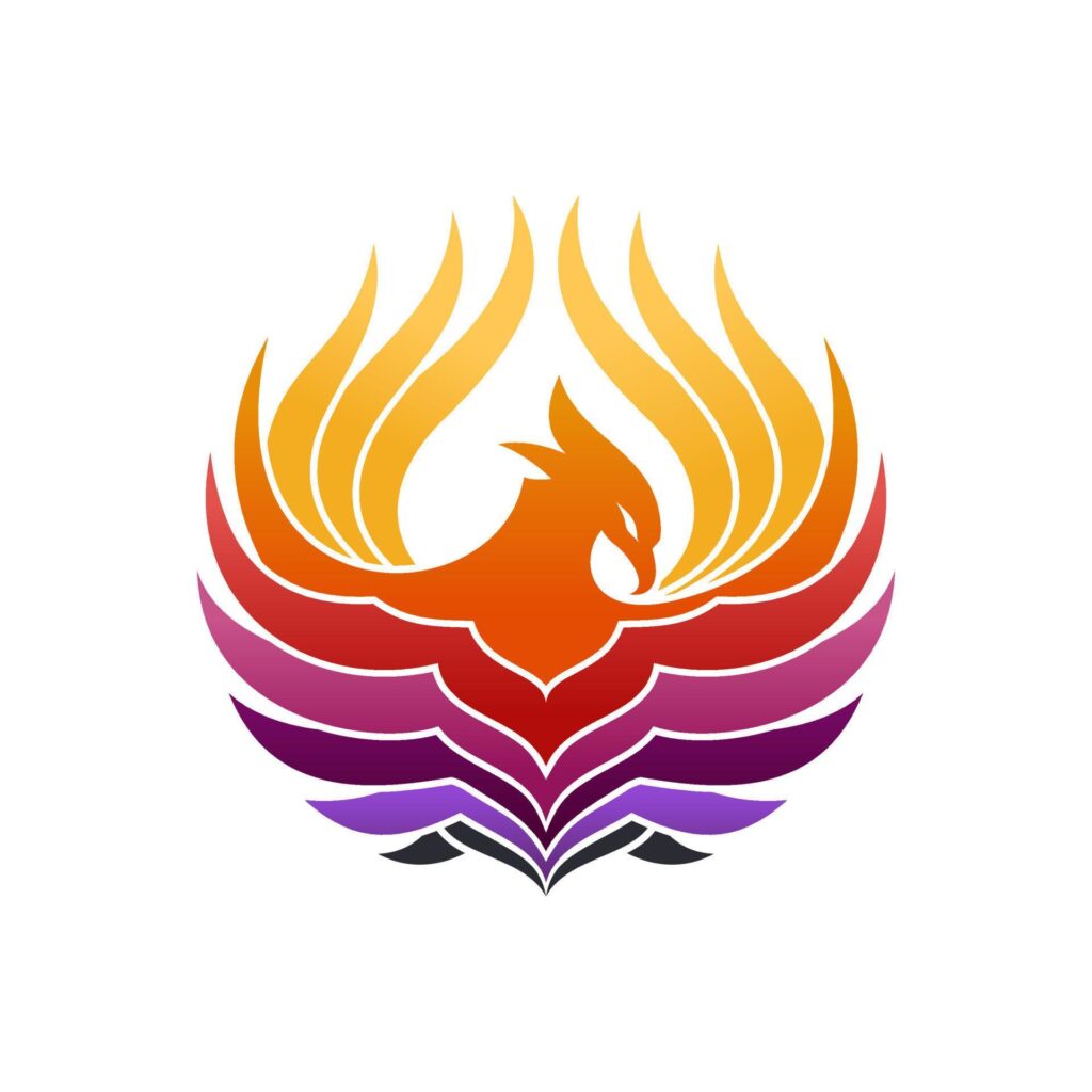 Modern Flaming Phoenix Logo designs template vector illustration Stock Free and Free SVG