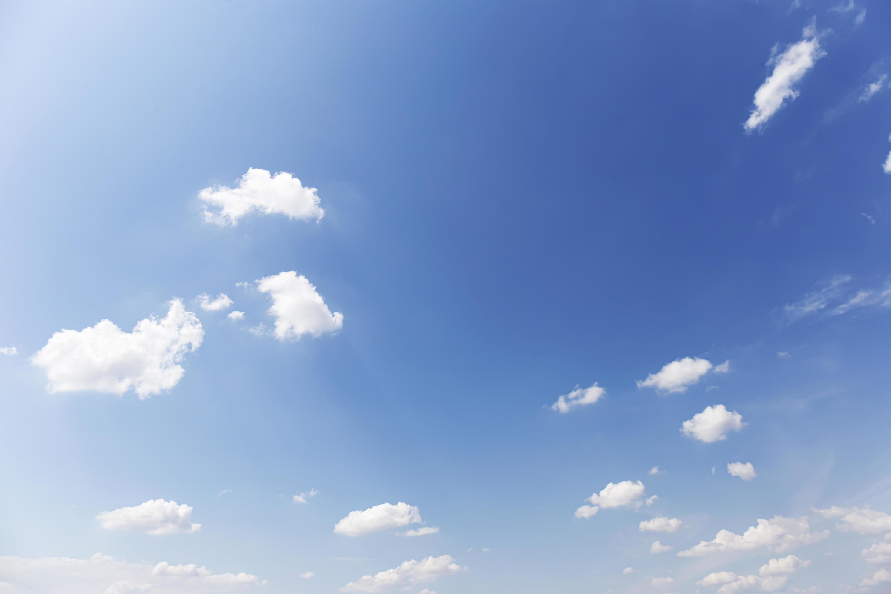 Blue sky background with clouds’ natural background. Stock Free