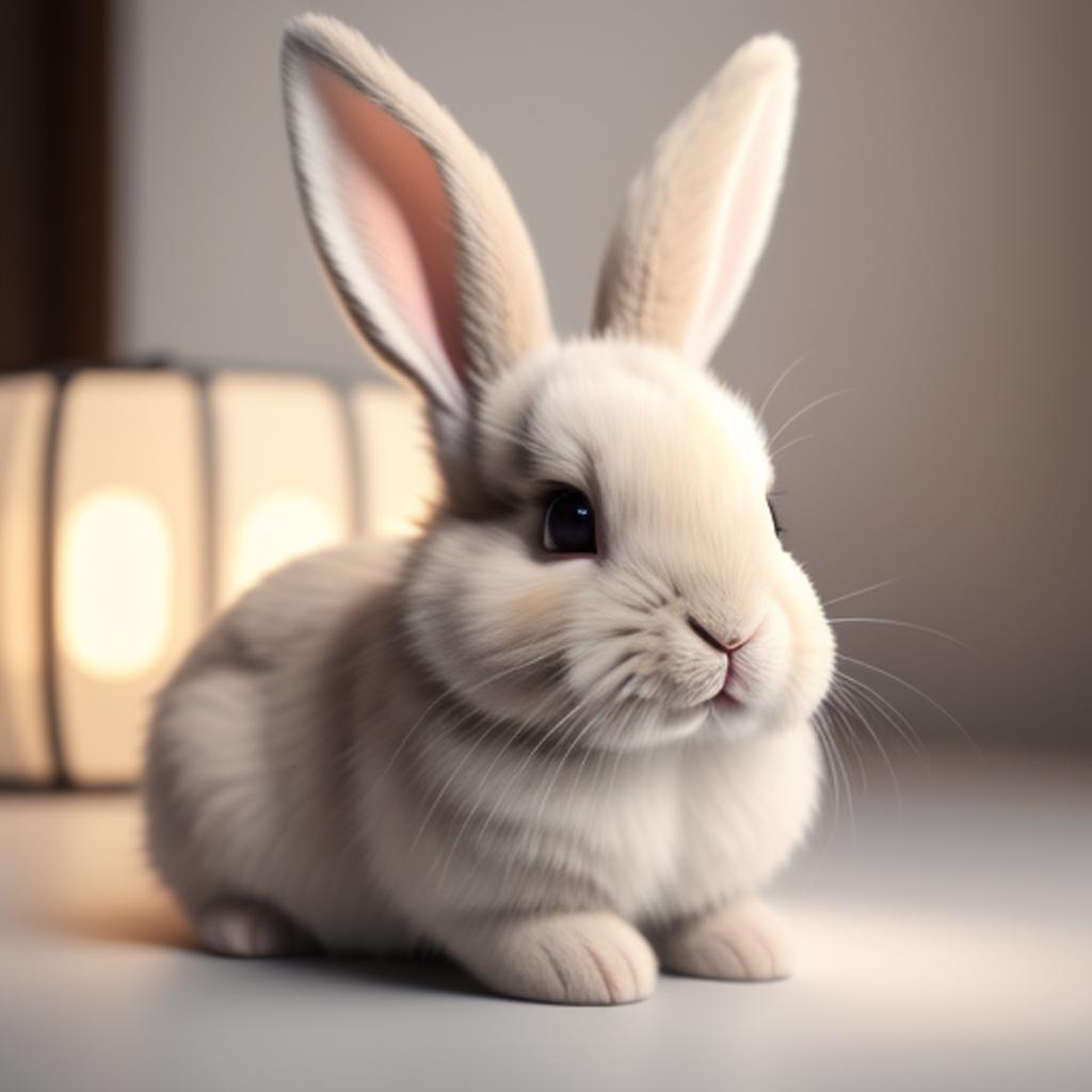 Super realistic cute bunny by @ai_generated