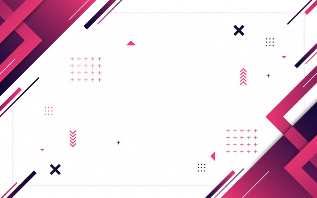 Modern background, geometric style, gradation of pink and dark blue, Memphis, abstract halftone Free Vector