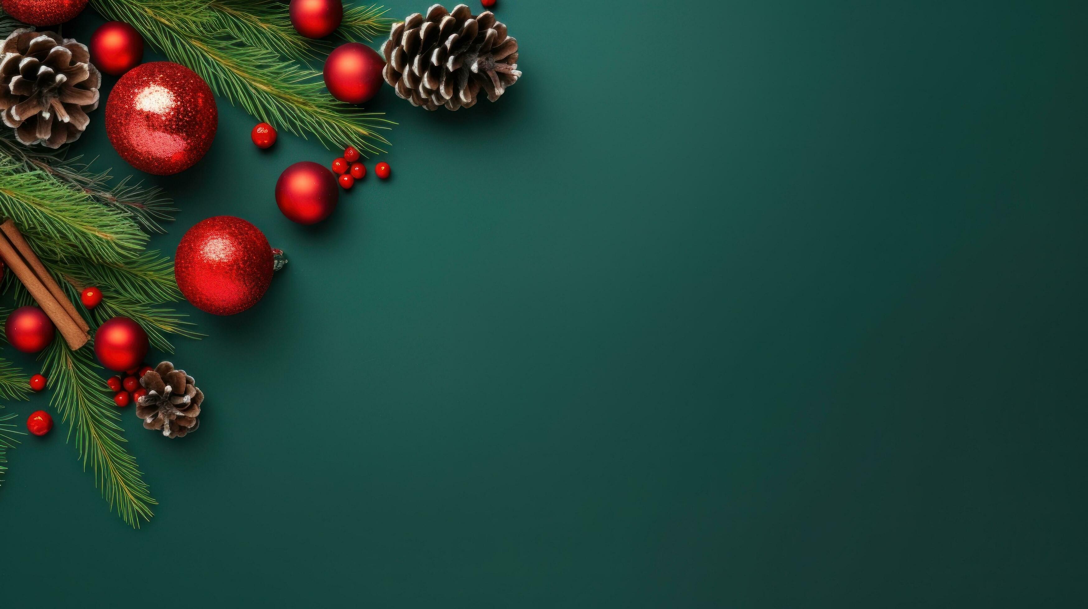 Christmas fir branch background Stock Free