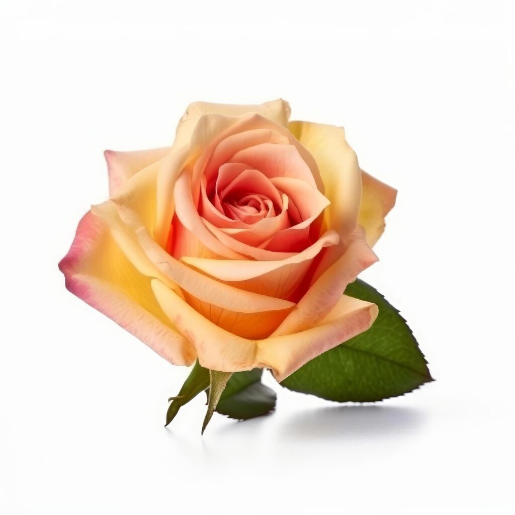 Rose flower isolated. Illustration Stock Free