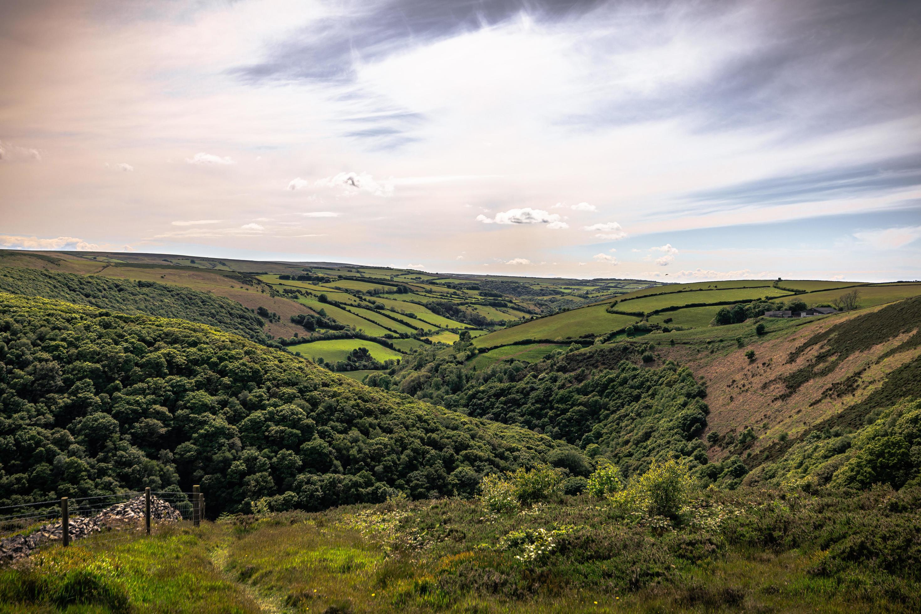 The natural landscape of Cornwall, England. Stock Free