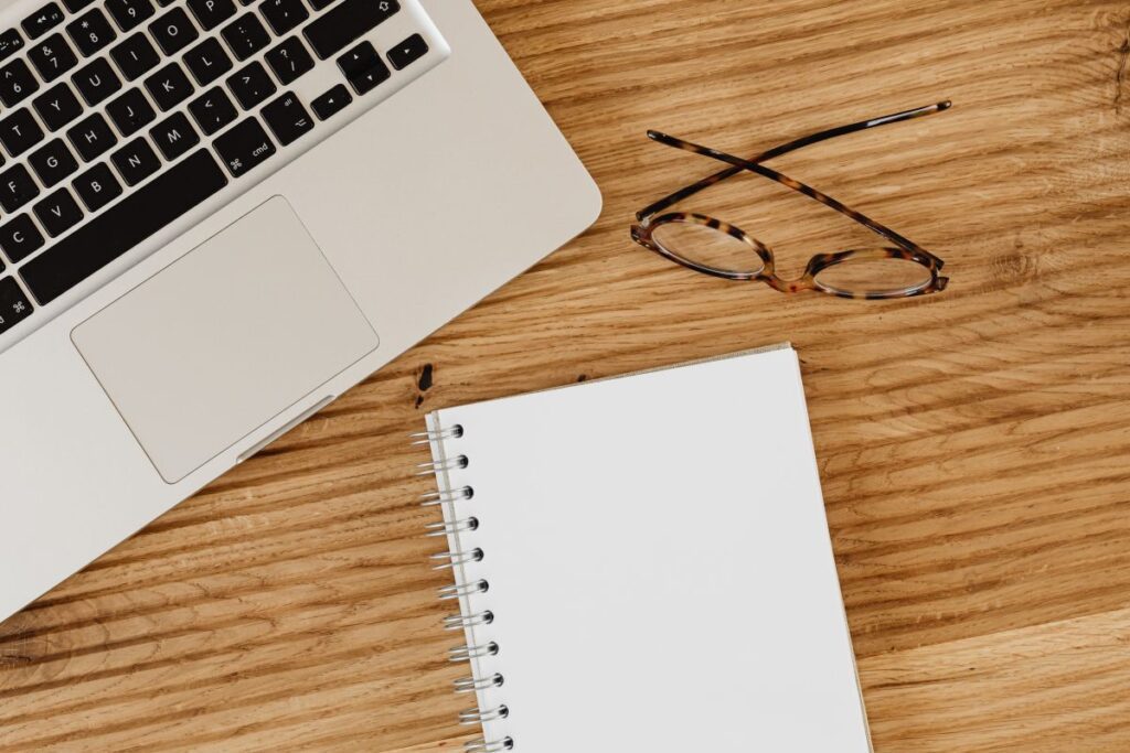 Objects on a wooden desk Stock Free