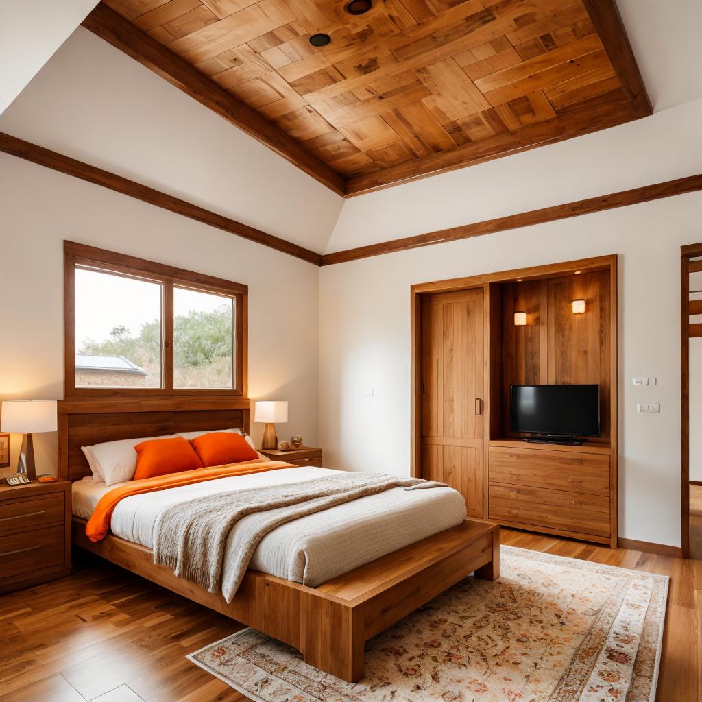 Luxury small master bedroom by @ai_generated