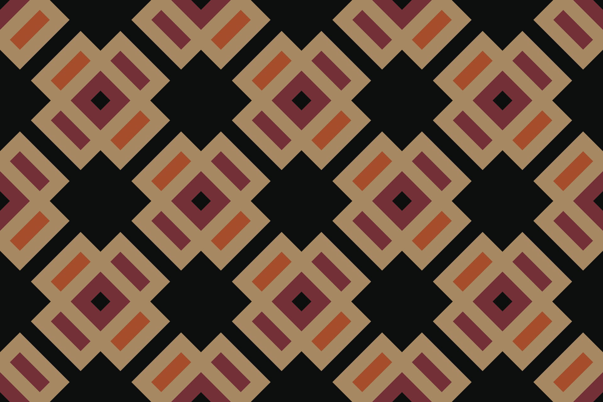 Geometric seamless pattern. Abstract geometric hexagonal graphic design. Seamless geometric pattern with vintage color. Free Vector
