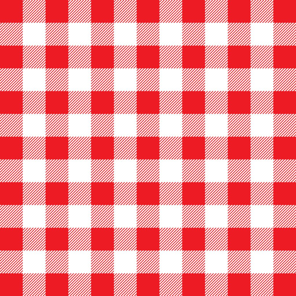 Red and white gingham pattern Free Vector