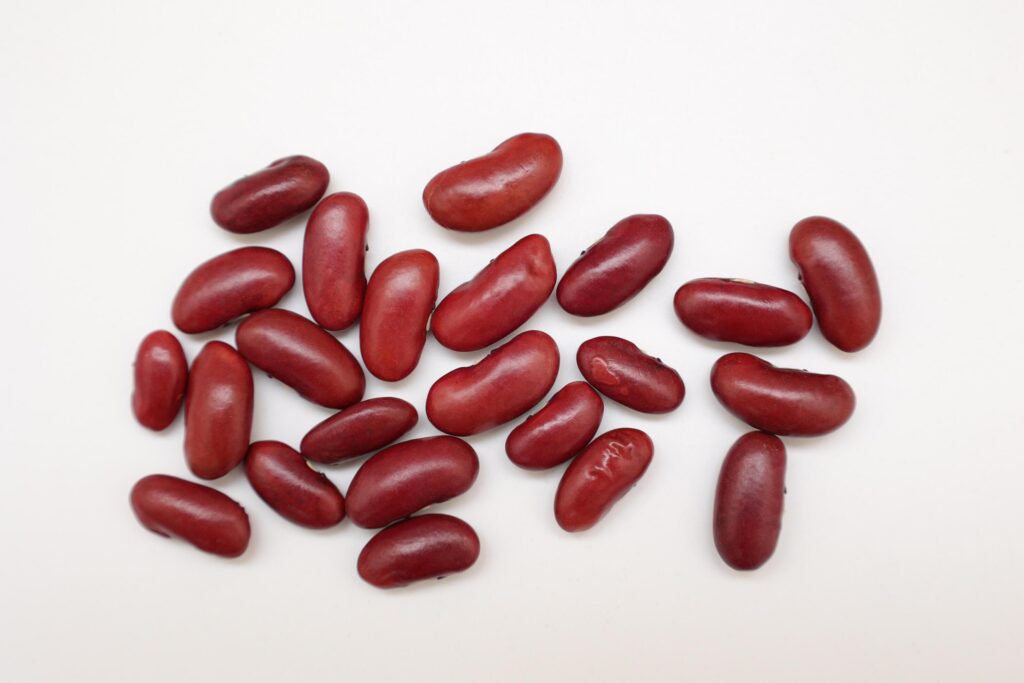 Red beans isolated on white background Stock Free