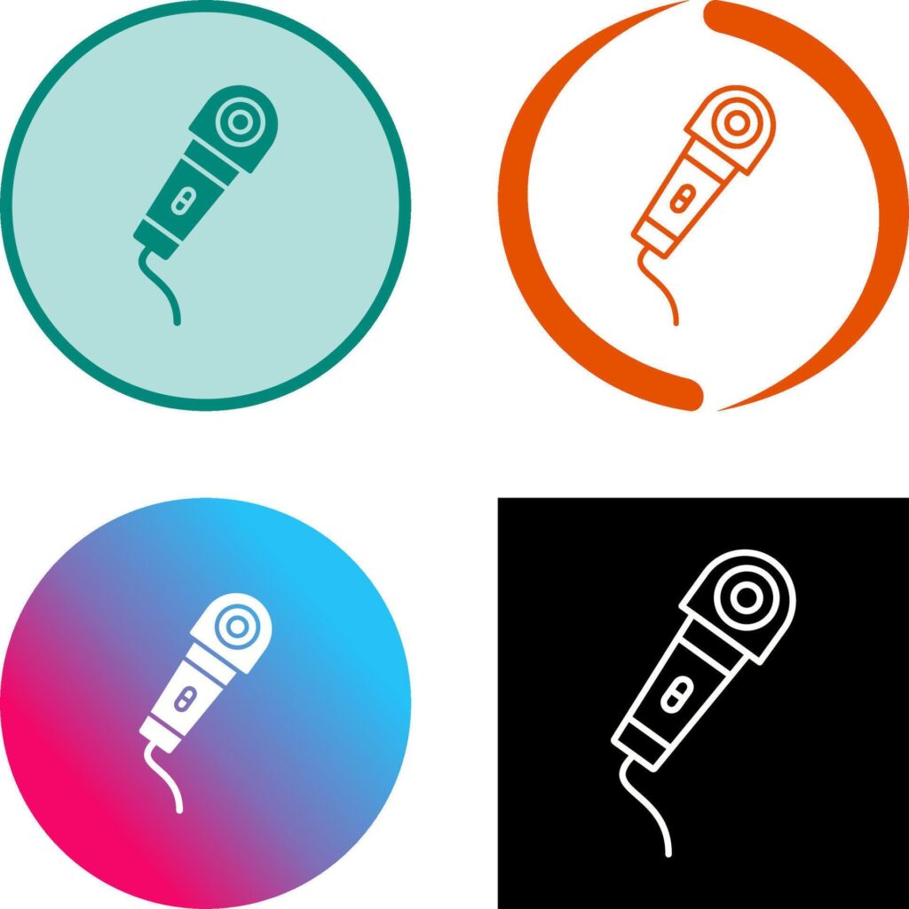 Microphone Icon Design Stock Free